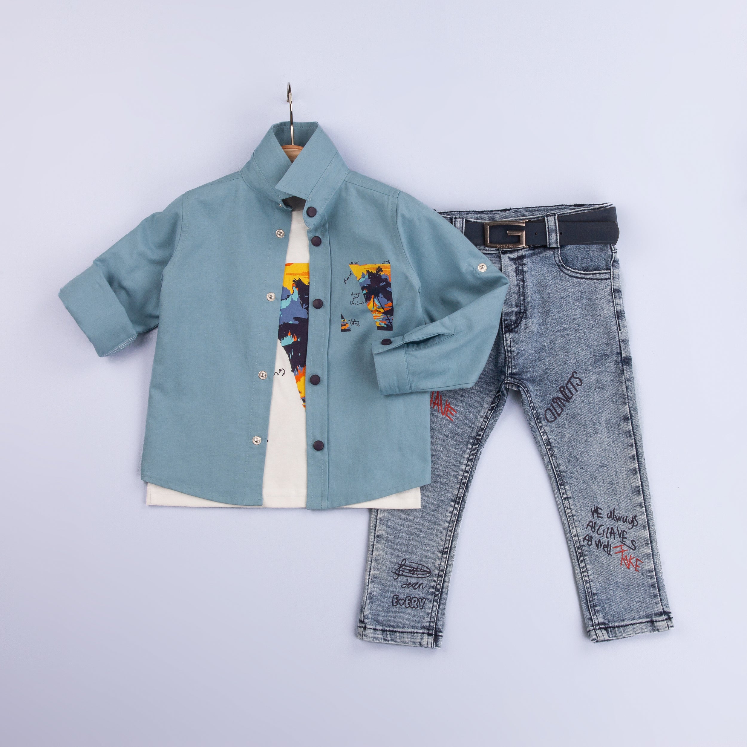 Splash Paint Boys Casual Set
