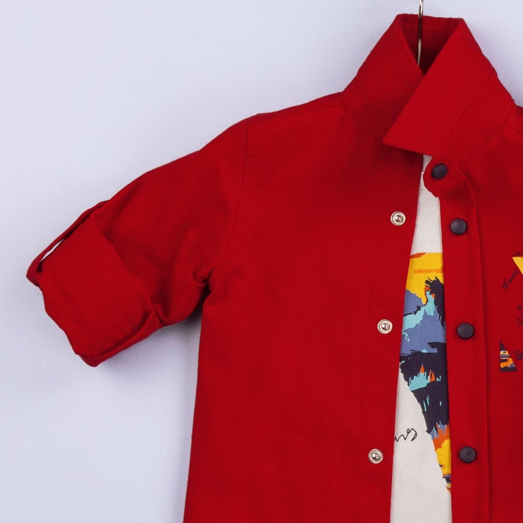 Splash Paint Boys Casual Set