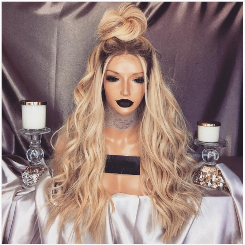 American Style Mid-length Curly Wig-4