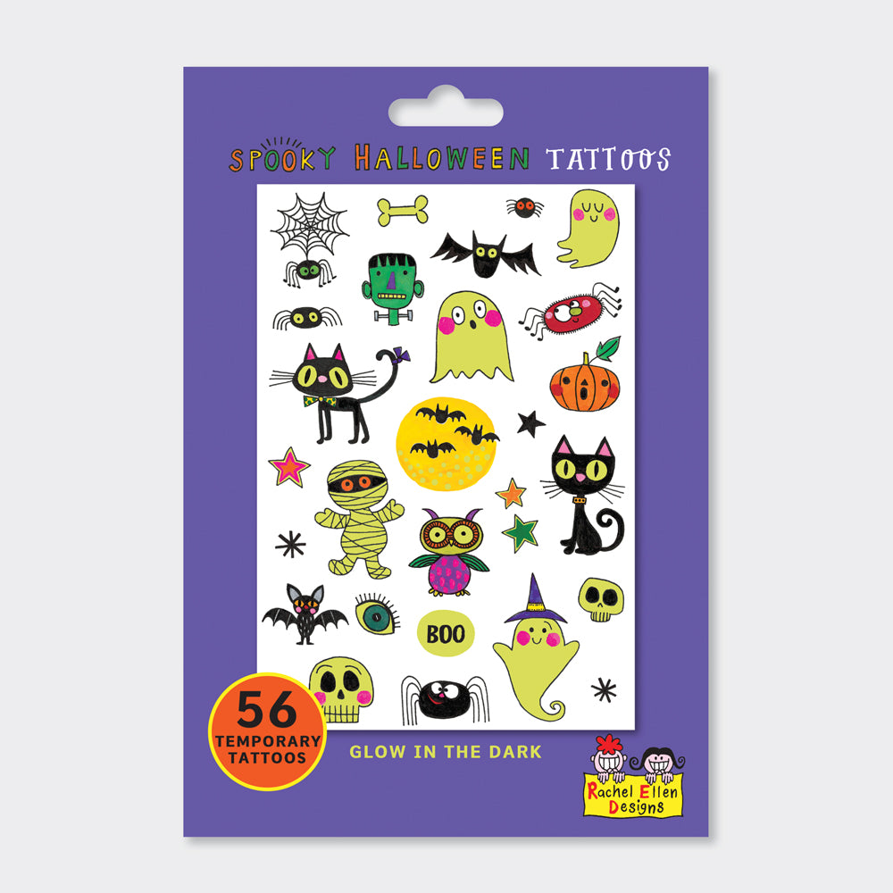 Rachel Ellen - Spooky Halloween Kids Temporary Tattoos-0