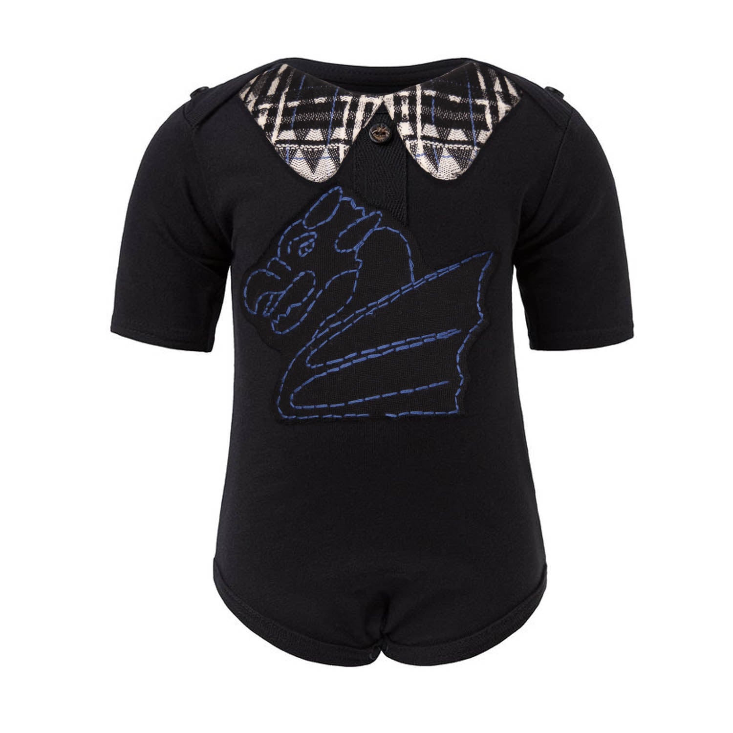 Baby Onesie with Dragon Embroidery-0