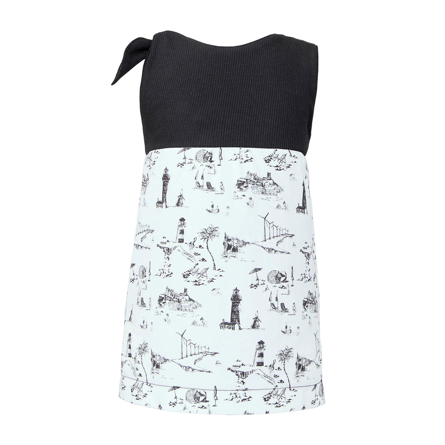 Baby Dress with Vintage  Print-2