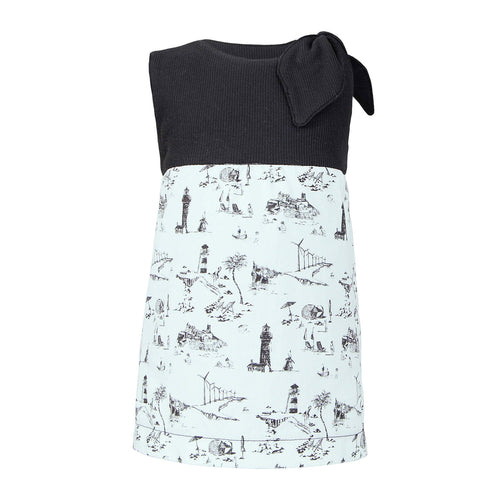 Baby Dress with Vintage  Print-0