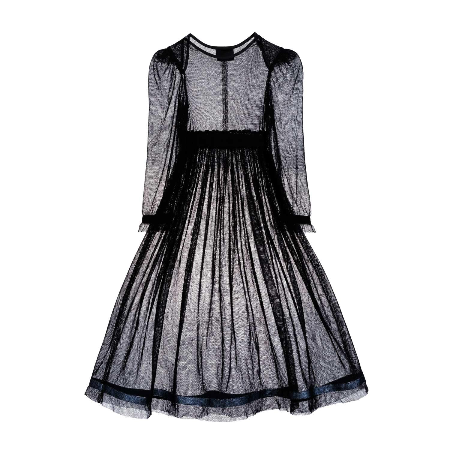 Girls Black Tulle Dress-2