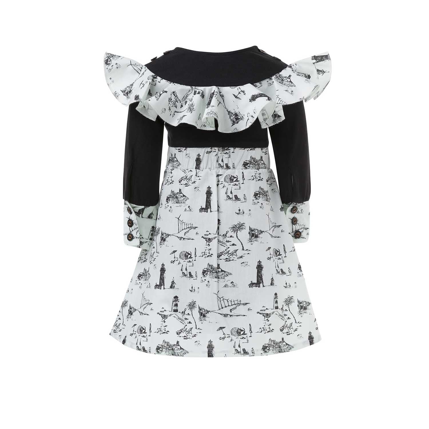 Girls' Vintage Frill Dress-2