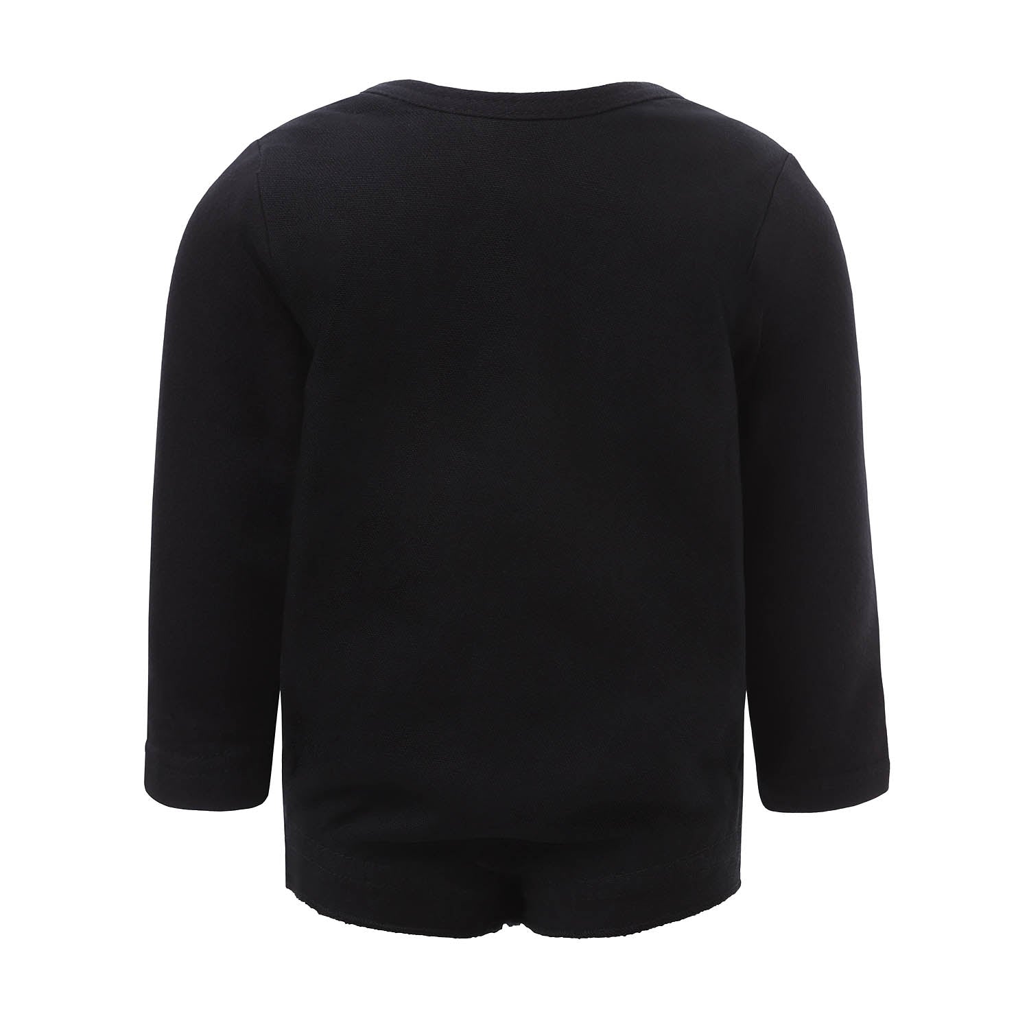 Black Onesie with Floral Embroidery-2