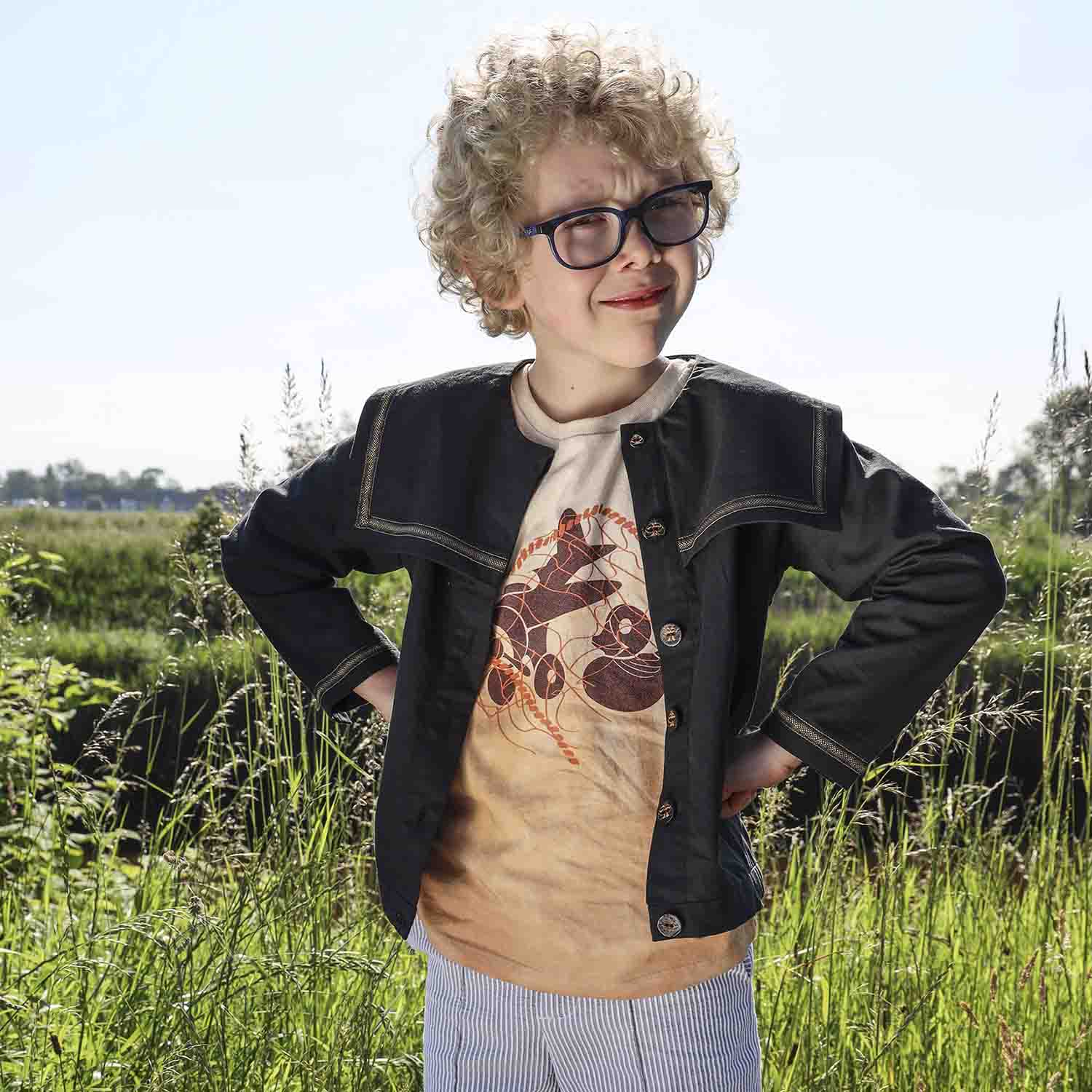 Artisanal T-Shirt Naturally Dyed with Organic Yellow Onion