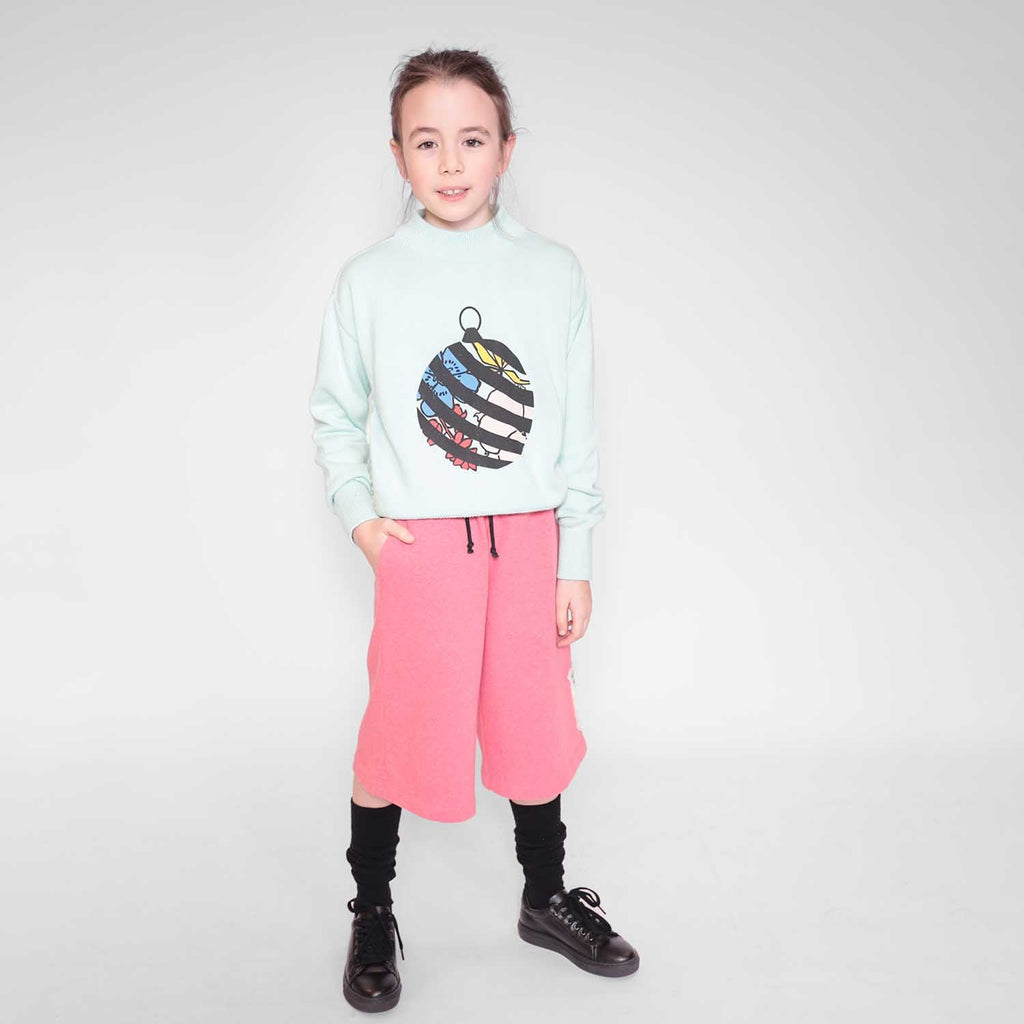 Pink Boys and Girls Bermuda Shorts-1