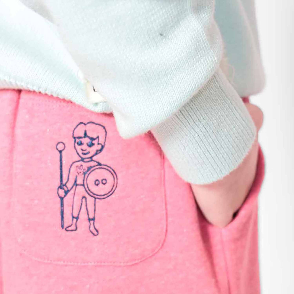 Pink Boys and Girls Bermuda Shorts-2