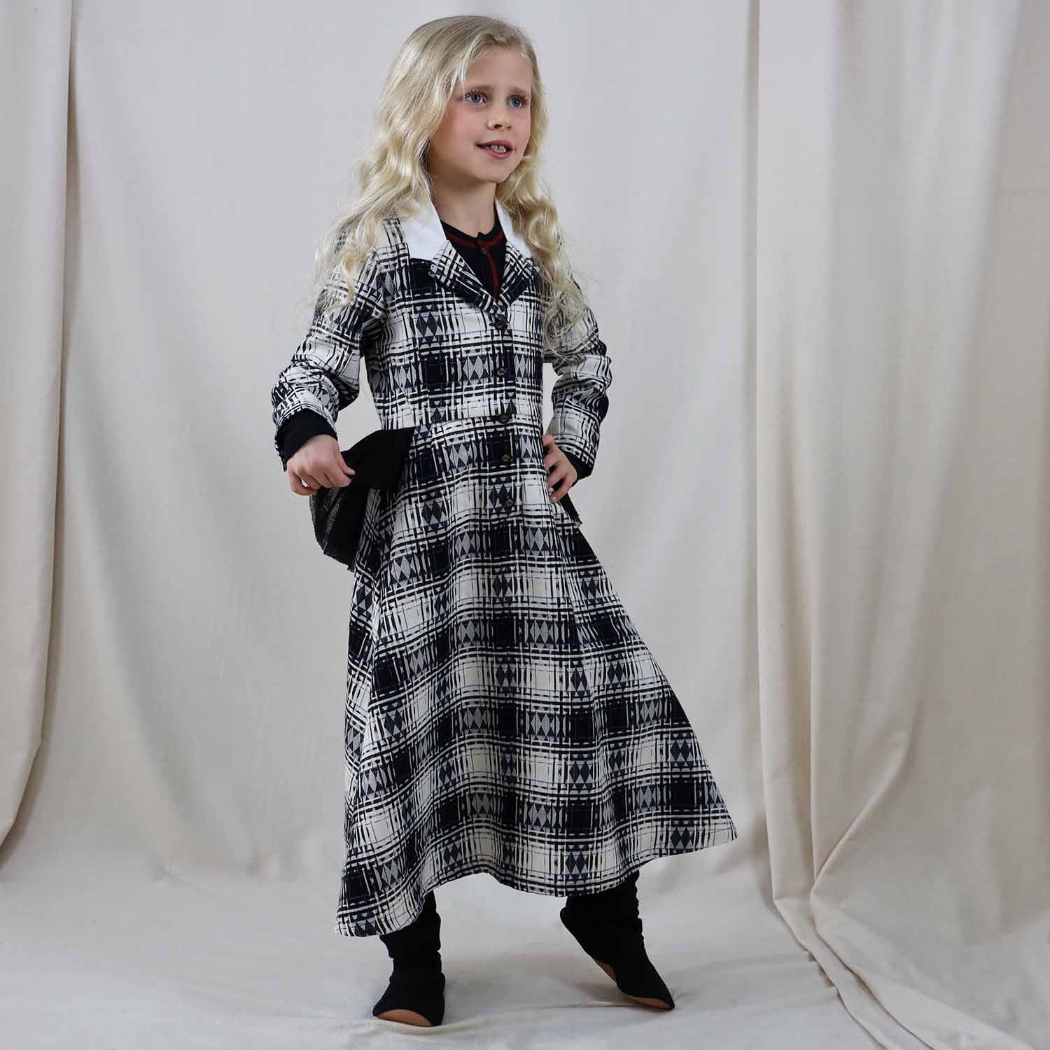 Tartan Bustle Dress-1