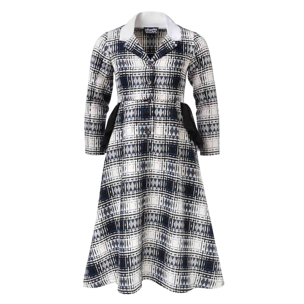 Tartan Bustle Dress-0