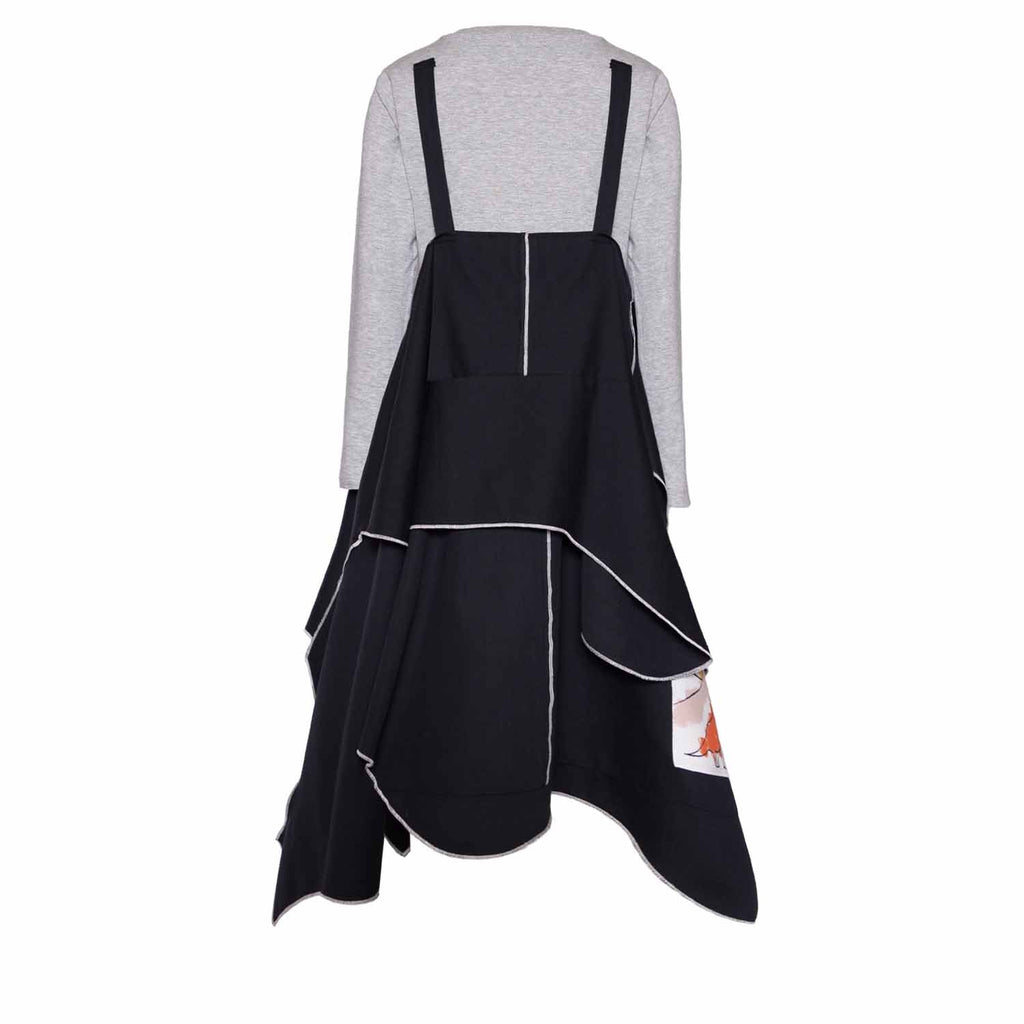 Black Zero-Waste Dress-4