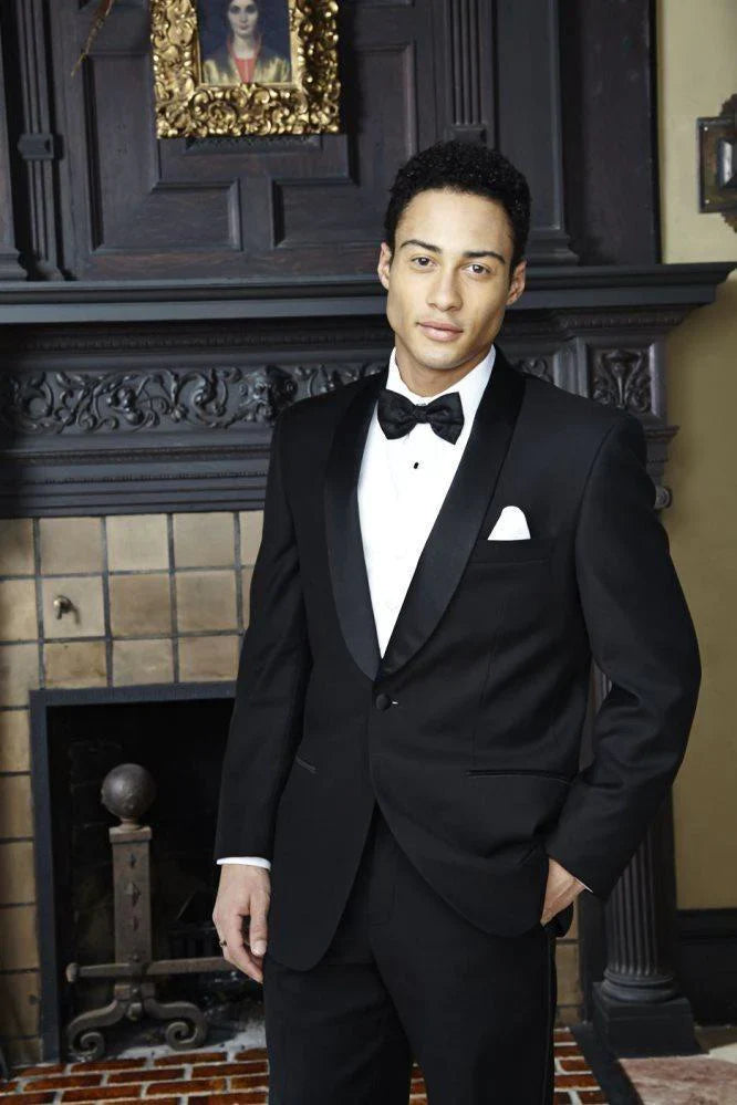 "London" Black Tuxedo Jacket-5