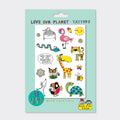 Rachel Ellen - Love Our Planet Kids Temporary Tattoos-0