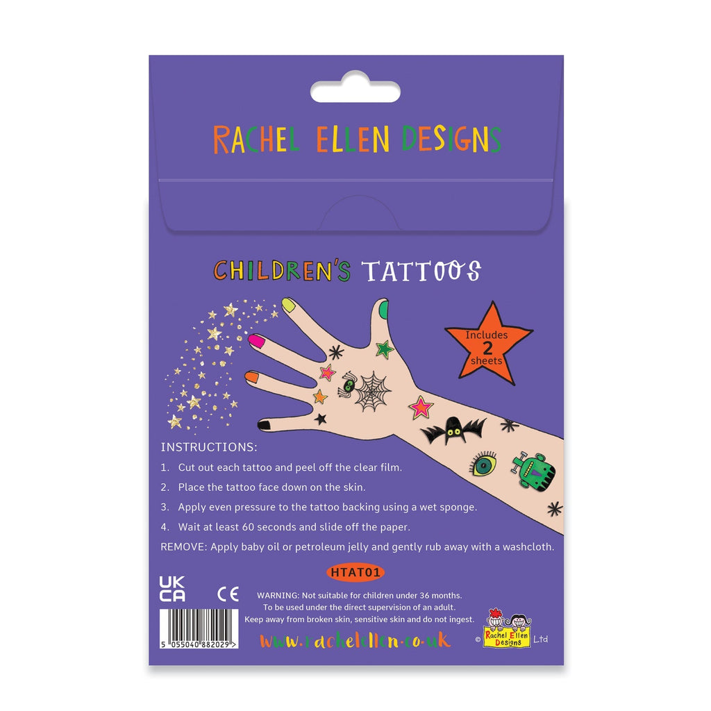 Rachel Ellen - Spooky Halloween Kids Temporary Tattoos-3